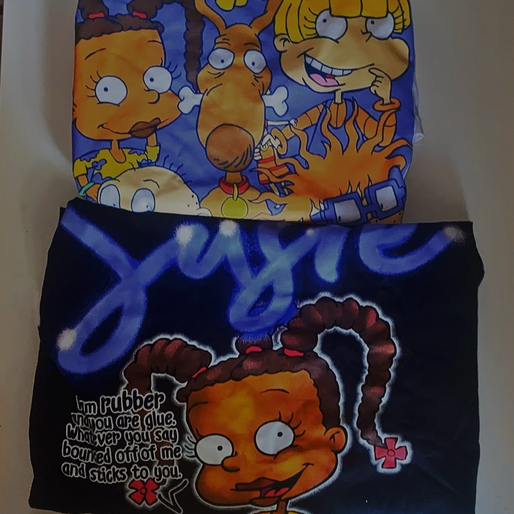 Two Nickelodeon graphic T-shirts